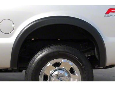 Elite Series Sport Style Fender Flares; Rear; Textured Black (08-10 F-350 Super Duty SRW)