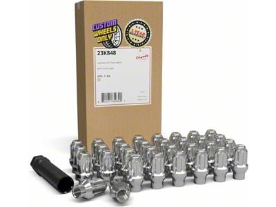 ET Bulge Acorn Chrome Lug Nut Kit; M14 x 1.5; Set of 32 (05-25 F-350 Super Duty)