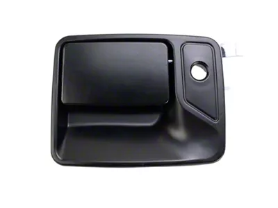 Exterior Door Handles; Front; Black (11-16 F-350 Super Duty w/o Passenger Side Lock Provision)