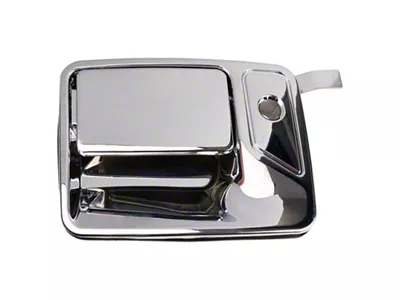 Exterior Door Handles; Front; Chrome (11-16 F-350 Super Duty w/o Passenger Side Lock Provision)