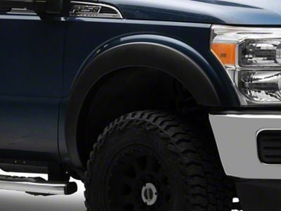 Factory Style Fender Flares; Smooth Black (11-16 F-350 Super Duty)