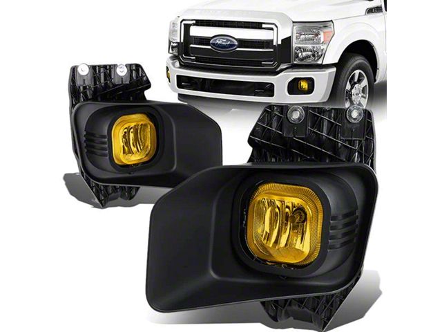 Fog Lights with Switch; Amber (11-16 F-350 Super Duty)