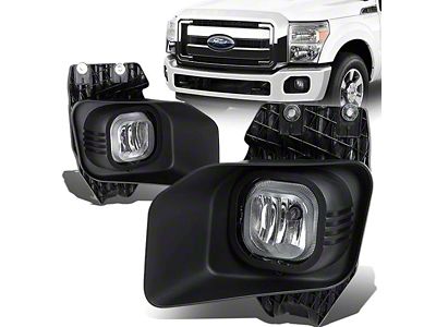 Fog Lights with Switch; Clear (11-16 F-350 Super Duty)