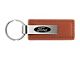 Ford Leather Key Fob; Brown