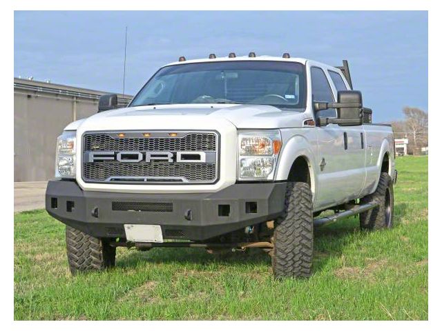 Fortis Front Bumper; Textured Black (11-16 F-350 Super Duty)