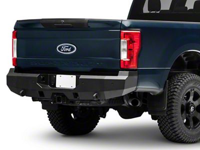 Fortis Rear Bumper; Textured Black (17-22 F-350 Super Duty)