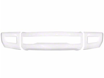 Front Bumper Cover with Fog Light Openings; Gloss White (17-19 F-350 Super Duty)