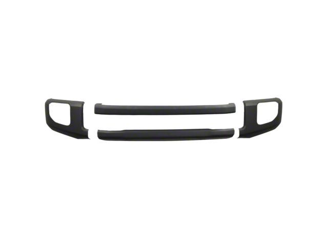 Front Bumper Cover with Fog Light Openings; Matte Black (20-22 F-350 Super Duty)
