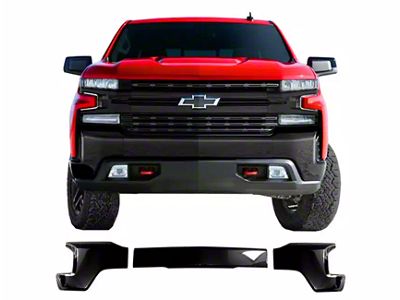 Front Bumper Cover without Fog Light Openings; Gloss White (17-19 F-350 Super Duty)