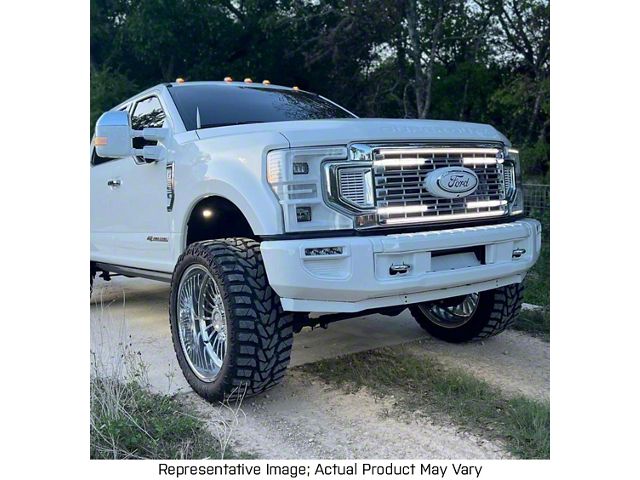 Solid Aluminum Front Bumper Valance; Raw (20-22 F-350 Super Duty)