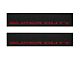 Front Door Sill Protection with Super Duty Logo; TUF-LINER Black; Red (17-24 F-350 Super Duty)