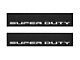 Front Door Sill Protection with Super Duty Logo; TUF-LINER Black; White (17-24 F-350 Super Duty)