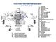 Full Dash Trim Kit; Marble Burlwood Finish (19-21 F-350 Super Duty w/ Bucket Seats)