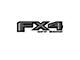 FX4 Decal; Black/Gray (17-22 F-350 Super Duty)