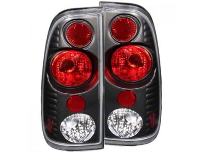 G2 Tail Lights; Black Housing; Clear Lens (99-07 F-350 Super Duty)