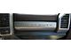 Glove Box Letter Inserts; Black and Silver American Flag (17-22 F-350 Super Duty)