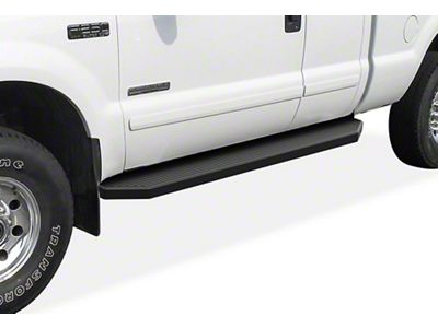 H-Style Running Boards; Black (11-16 F-350 Super Duty SuperCab)