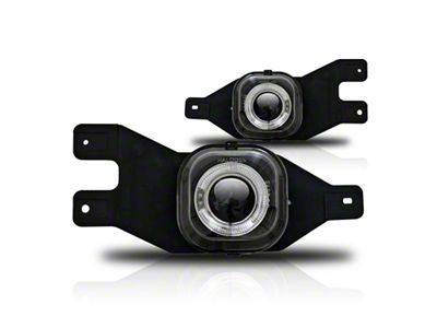 Halo Projector Fog Lights; Clear (01-04 F-350 Super Duty)