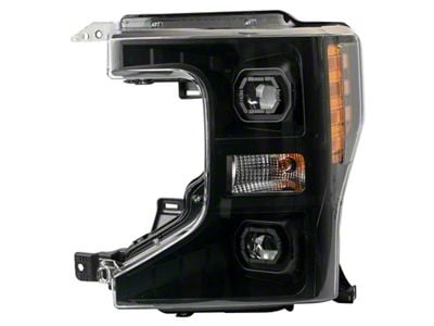 Headlights; Black Housing; Clear Lens (20-22 F-350 Super Duty)