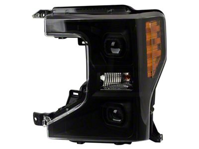 Headlights; Black Housing; Clear Lens (20-22 F-350 Super Duty)