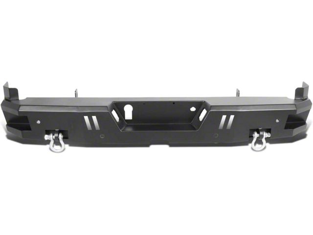 Heavy Duty Rear Bumper; Black (17-22 F-350 Super Duty)