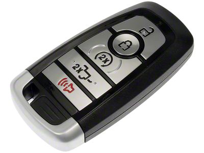 Keyless Entry Remote; 5-Button (17-22 F-350 Super Duty w/ Remote Start & Powered Tail Gate)