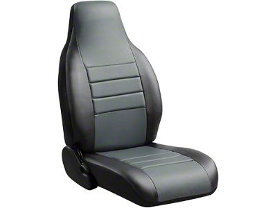 LeatherLite Series Rear Seat Cover; Gray (11-16 F-350 Super Duty SuperCab, SuperCrew)