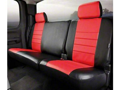 LeatherLite Series Rear Seat Cover; Red (17-24 F-350 Super Duty SuperCrew)