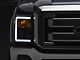 LED C-Bar Factory Style Headlights; Black Housing; Smoked Lens (11-16 F-350 Super Duty)