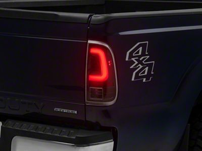 LED C-Bar Tail Lights; Black Housing; Clear Lens (11-16 F-350 Super Duty w/ Factory Halogen Tail Lights)