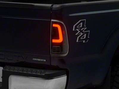 LED Tail Lights; Black Housing; Clear Lens (11-16 F-350 Super Duty)