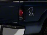 LED Tail Lights; Black Housing; Smoked Lens (11-16 F-350 Super Duty)