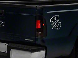 LED Tail Lights; Black Housing; Smoked Lens (11-16 F-350 Super Duty)