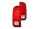 LED Tail Lights; Chrome Housing; Red/Clear Lens (11-16 F-350 Super Duty)