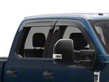 Low Profile Ventvisor Window Deflectors; Front; Matte Black (17-22 F-350 Super Duty SuperCrew)