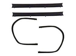 Lower Door Mounted Weatherstrip Seals; Front and Rear (11-16 F-350 Super Duty SuperCab)