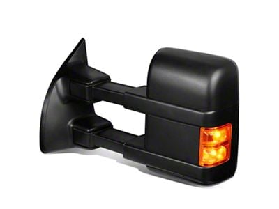 Manual Towing Mirror with LED Turn Signal; Driver Side (11-16 F-350 Super Duty)