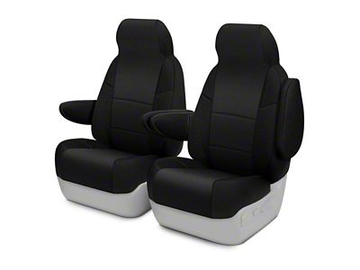 ModaCustom Wetsuit Front Seat Covers; Black (17-22 F-350 Super Duty SuperCab & SuperCrew w/ Bucket Seats)