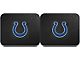 Molded Rear Floor Mats with Indianapolis Colts Logo (Universal; Some Adaptation May Be Required)