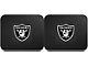 Molded Rear Floor Mats with Las Vegas Raiders Logo (Universal; Some Adaptation May Be Required)