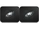 Molded Rear Floor Mats with Philadelphia Eagles Logo (Universal; Some Adaptation May Be Required)