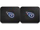 Molded Rear Floor Mats with Tennessee Titans Logo (Universal; Some Adaptation May Be Required)