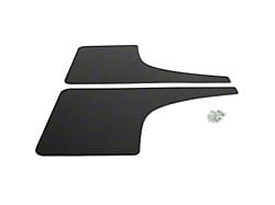 Mud Flaps; Front; Carbon Flash Metallic Vinyl (11-16 F-350 Super Duty SRW)