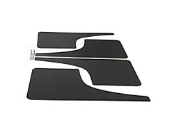 Mud Flaps; Front and Rear; Matte Black Vinyl (17-24 F-350 Super Duty SRW)