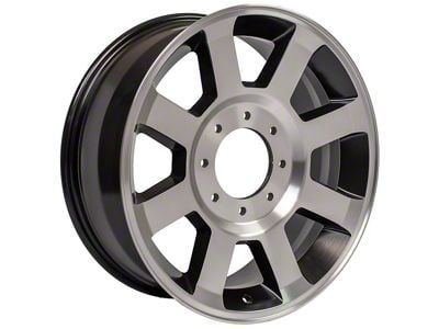 OE 8-Spoke Style Satin Black Machined 8-Lug Wheel; 20x8; 40mm Offset (17-22 F-350 Super Duty SRW)