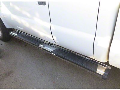 OE Style Running Boards; Polished (11-16 F-350 Super Duty SuperCab)