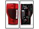 OEM Style Tail Light; Chrome Housing; Red/Clear Lens; Driver Side (20-22 F-350 Super Duty w/ Factory Halogen BLIS Tail Lights)