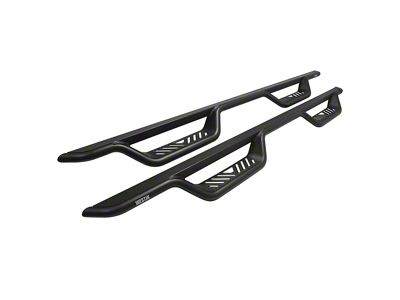 Westin Outlaw Drop Nerf Side Step Bars; Textured Black (11-16 F-350 Super Duty SuperCrew)