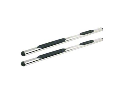 Premier 4 Oval Nerf Side Step Bars with Mounting Kit; Stainless Steel (11-16 F-350 Super Duty Regular Cab)