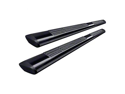 Premier 6 Oval Nerf Side Step Bars with Mounting Kit; Black (11-16 F-350 Super Duty Regular Cab)